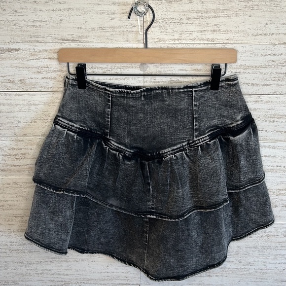 SO Ruffled Denim Mini Skirt | SIZE 9/29 - Picture 5 of 8